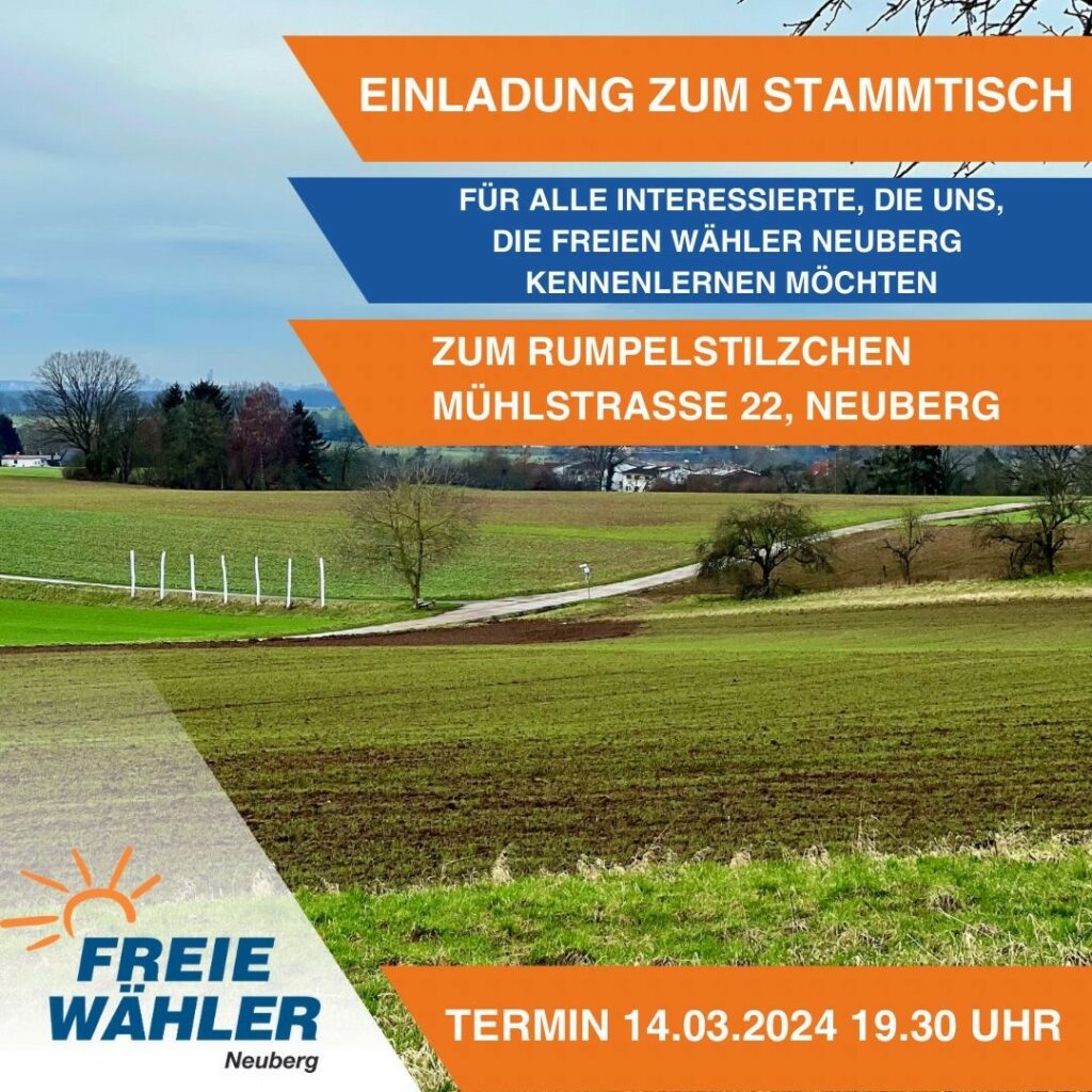 Stammtisch Einladung am 14.03.24 um 19:30 Uhr zum Rumpelstilzchen